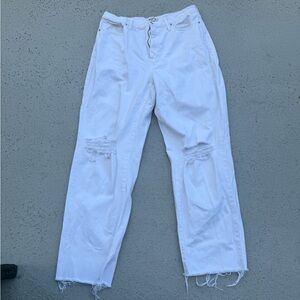 Madewell White Distressed Women's Jeans Size 32T